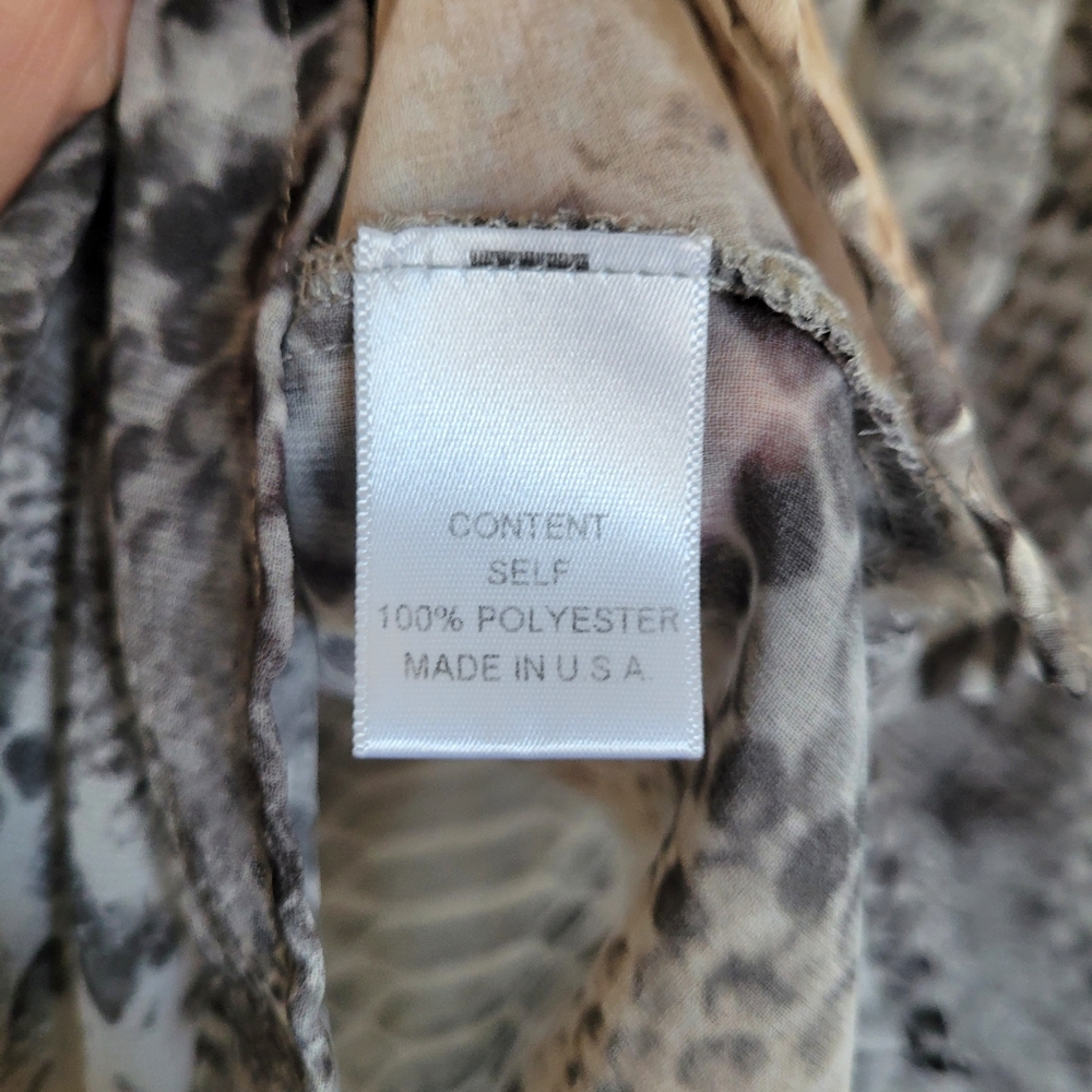 Maven West Python Button Down Top - Picture 6 of 6